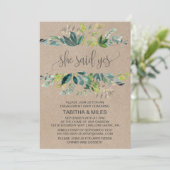 Kraft Foliage zei dat ze ja zei tegen Engagement P Kaart (Staand voorkant)