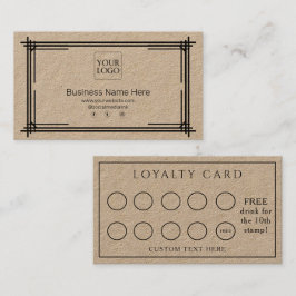 Kraft Formeel Business Café Koffiesalon Klantenkaartje