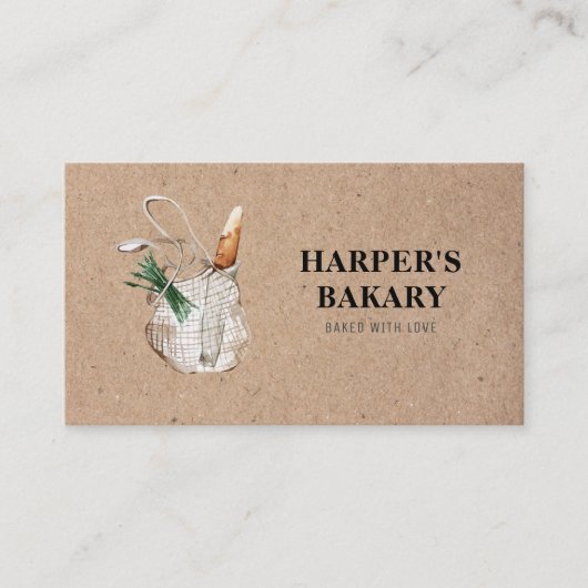 Kraft Fresh Bakery Professional Logo Visitekaartje (Voorkant)