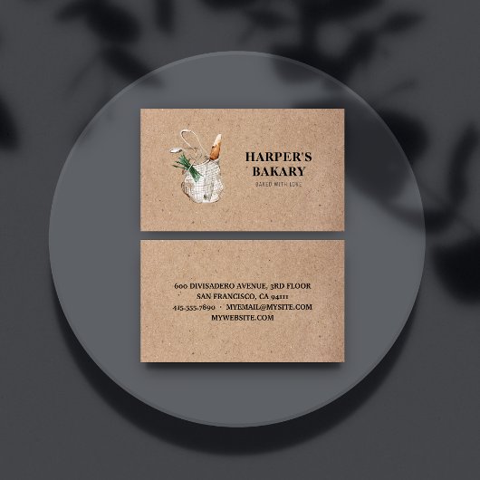 Kraft Fresh Bakery Professional Logo Visitekaartje