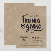 Kraft Friendsgiving diner uitnodiging (Voorkant / Achterkant)