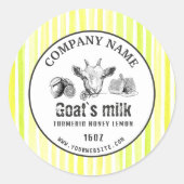 Kraft Geitenmelk Zeep Label | Geit Logo (Voorkant)