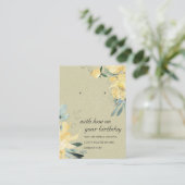 KRAFT GELE VERJAARDAG VRIEND OORBEL DISPLAY KAART PLAATSKAARTJE (Staand voorkant)