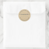 Kraft Gemaakt Met Liefde Thuisgemaakte Label (Tas)
