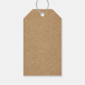 Kraft Gift Label - Aangepaste tekst Cadeaulabel (Achterkant)