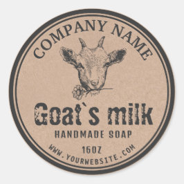 Kraft Goat's Milk Soap Label | Geitenvlees