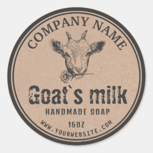 Kraft Goat's Milk Soap Label   Geitenvlees