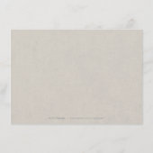 Kraft gold Lace rustic country bruiloft receptie Informatiekaartje (Achterkant)