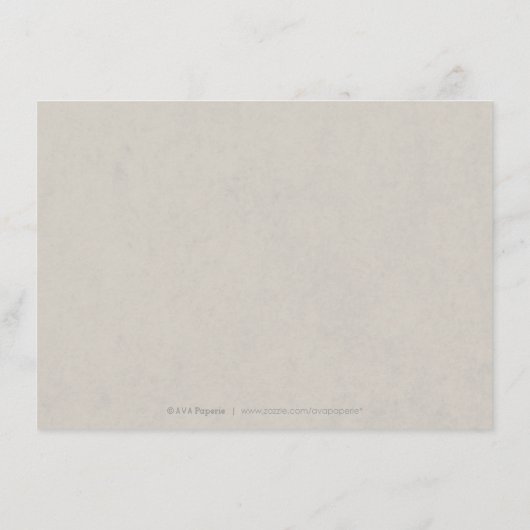 Kraft gold Lace rustic country bruiloft receptie Informatiekaartje (Achterkant)