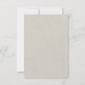 Kraft gold Lace Rustic country bruiloft RSVP (Achterkant)