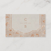 Kraft gold Lace rustige country bruiloft-kaarten Plaatskaartje (Achterkant)