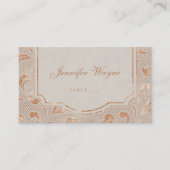 Kraft gold Lace rustige country bruiloft-kaarten Plaatskaartje (Voorkant)