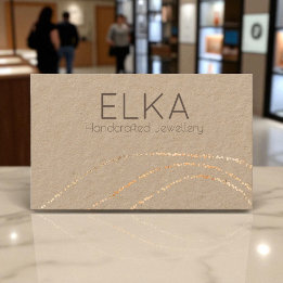 Kraft Gold Stippen Designer Visitekaartje