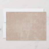 Kraft gouden kant roestige trouw save the date (Achterkant)