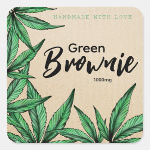 Kraft Green Brownie Edibles label