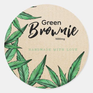 Kraft Green Brownie Edibles label