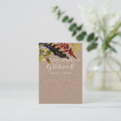 Kraft & Greenery Handmade Jewelry Earring Display Visitekaartje (Staand voorkant)