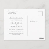 Kraft groen script opslaan van de nieuwe datum briefkaart (Achterkant)