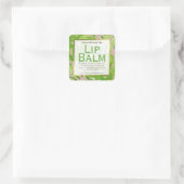 Kraft Groen Tropisch blad Lip Balm Label (Tas)