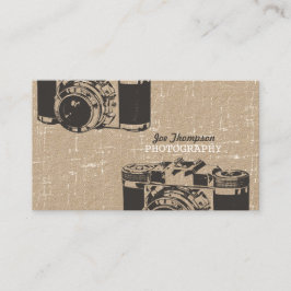 Kraft  Grunge Camera Foto Visitekaartje