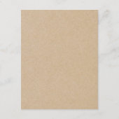 Kraft Hand-getrokken bergen dennen bruiloft detail Informatiekaartje (Achterkant)