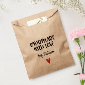 Kraft Handgemaakt met liefde Bedankzakje (Gezegeld)