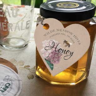 Kraft Heart Honey Jar Hang Label