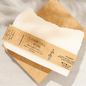 Kraft Homemade Soap wrap Label  with logo Uitnodigingen Wikkel