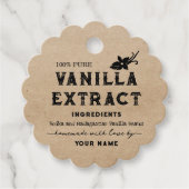 Kraft Homemade Vanilla Extract Ronde label label (Voorkant)