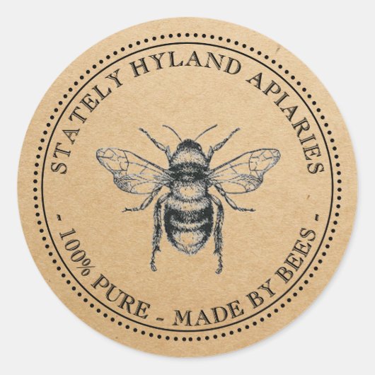 Kraft  Honey Jar Label (Voorkant)