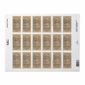 Kraft Honey Nutrition Fact Bijenkam Baby Waarschuw Etiket (Full Sheet)