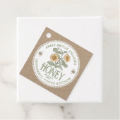 Kraft HoneyJar Nek-label Zonnebloem en Bijen Bedankjes Labels (In situ)