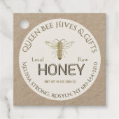 Kraft Honing EN Voeding Feiten Queen Bee Labels (Voorkant)
