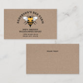 Kraft  honingpot visitekaartje (Voorkant / Achterkant)