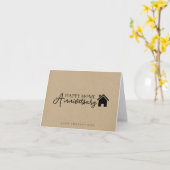 Kraft House Script Home Jubileum Kaart (Gele Bloem)