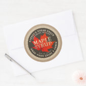 Kraft Houtgestookte esdoornsiroop Label Red Maple (Envelop)