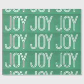 Kraft Joy Wrapping Paper, Green Cadeaupapier (Vlak)