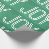 Kraft Joy Wrapping Paper, Green Cadeaupapier (Hoek)