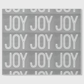 Kraft Joy Wrapping Paper, grijs Cadeaupapier (Vlak)