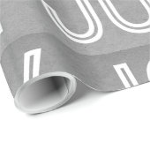 Kraft Joy Wrapping Paper, grijs Cadeaupapier (Rol Hoek)
