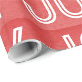 Kraft Joy Wrapping Paper, Red Cadeaupapier (Rol Hoek)
