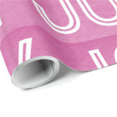 Kraft Joy Wrapping Paper, Roze Cadeaupapier (Rol Hoek)