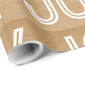 Kraft Joy Wrapping Paper, Tan Cadeaupapier (Rol Hoek)
