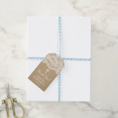 Kraft Kant Bevestiging Gift Label Cadeaulabel (Met Touw)