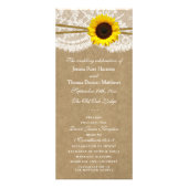 Kraft, Kant & Zonnebloem Trouwprogramma's Reclamekaart (Voorkant)