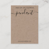 Kraft Ketting hanger display Visitekaartje (Voorkant)