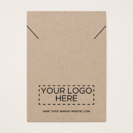 Kraft Ketting Voeg je Logo juwelenkaart toe Visitekaartje