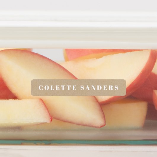 Kraft & krijtbord getextureerde neutrals waterdich labels (Aangebracht)