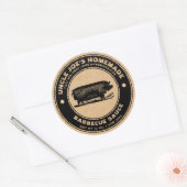 Kraft Label Sjabloon voor Oude Barbecuesaus (Envelop)