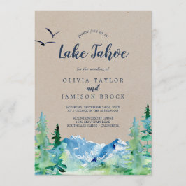 Kraft Lake Tahoe Mountain Destination Wedding Kaart
